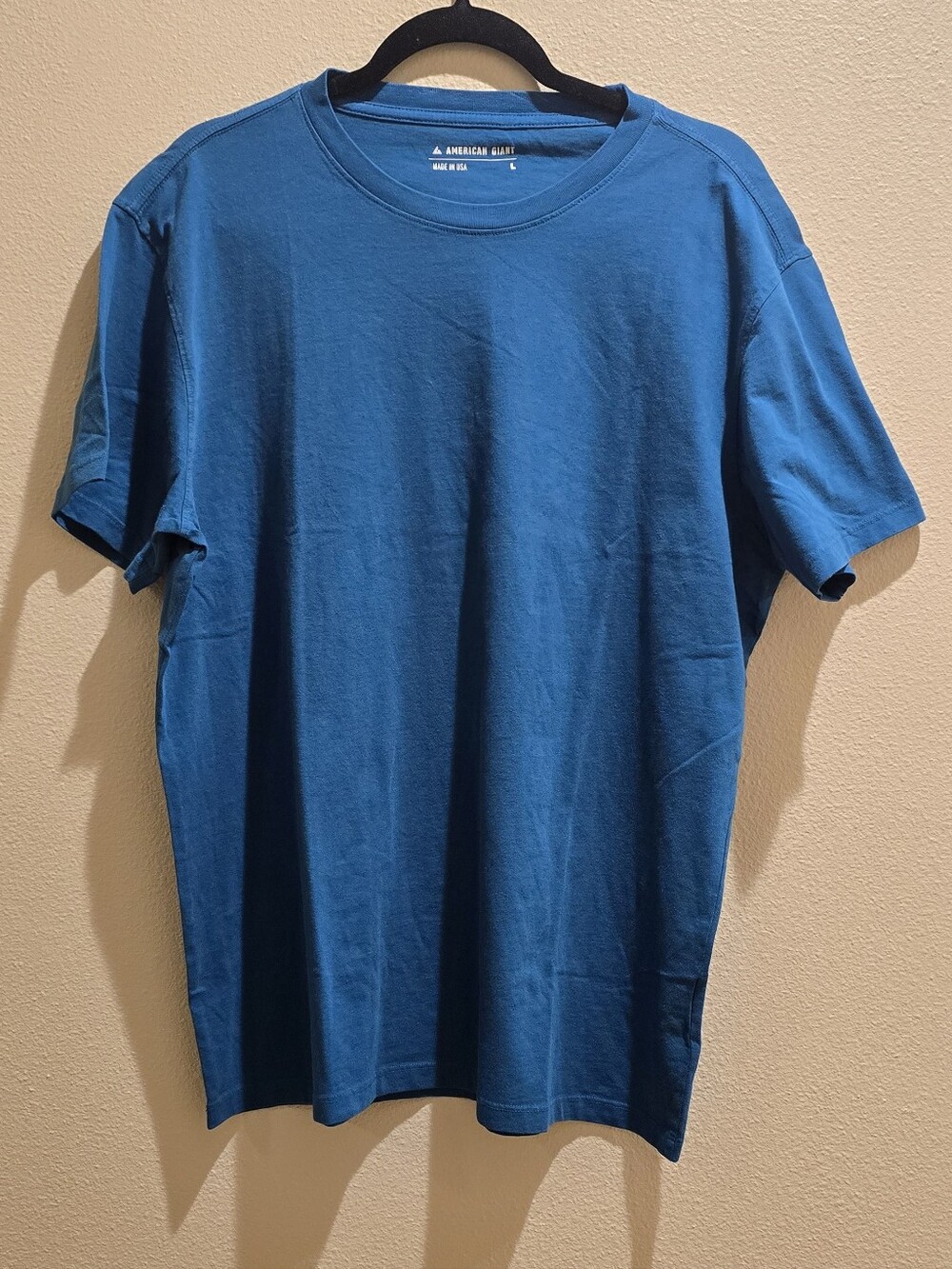 NWOT American Giant T-Shirt Aqua Blue Size L